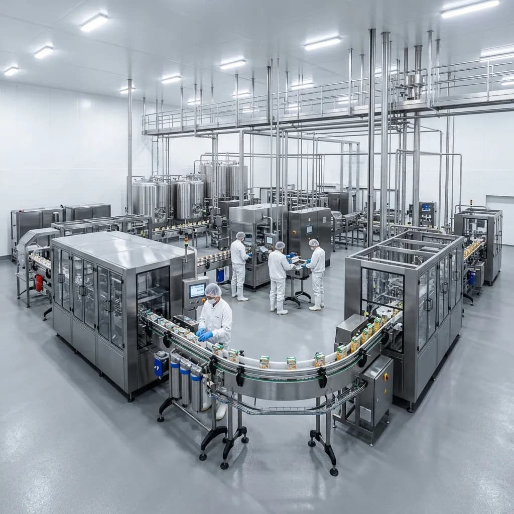 Operativos e instalaciones para industria-alimentaria