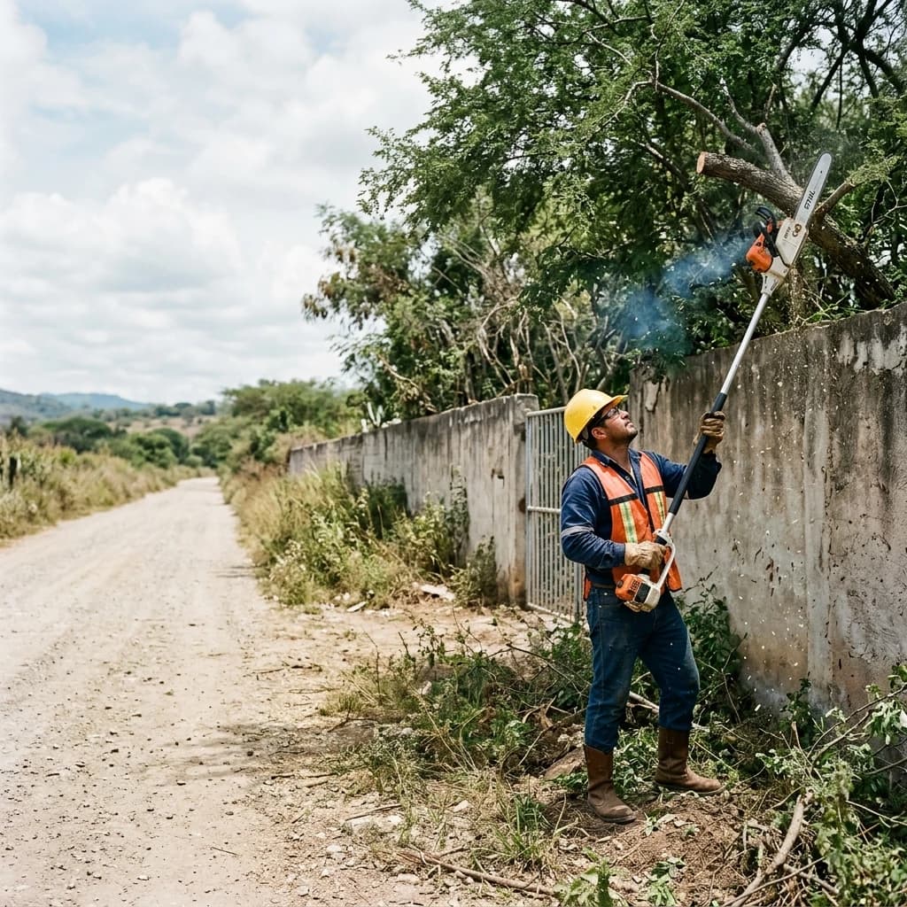 Poda y tala técnica de árboles con permiso ambiental